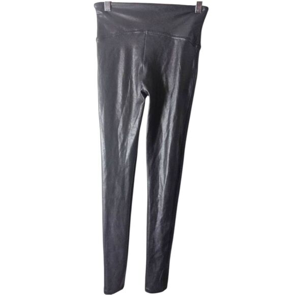 SPANX Ready To Wow Faux Leather Leggings Size Small - Picture 3 of 3